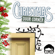 043a.gif 🎅 Christmas door corner (santa, decoration, decorative, home, wall decoration, winter) - by AM-MEDIA