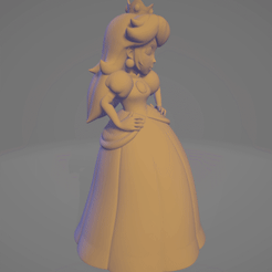 GIF-15-11-2022-00-02-11.gif OBJ file Princess peach・3D printing template to download, Ezequiel_510