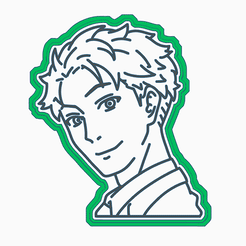 GF.gif STL file LOID FORGER 2 / COOKIE CUTTER / SPY X FAMILY・3D printing template to download