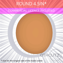 Round_4.5in.gif Archivo STL Cortador de galletas redondo 4.5in / 114.3mm・Modelo imprimible en 3D para descargar