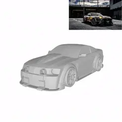 Diseño-sin-título-1.gif Fichier STL Ford Mustang GT NEEDED FOR SPEED MOST WANTED Razor・Plan imprimable en 3D à télécharger