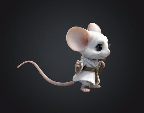 3D file DiB Mouse Stl Obj Glb for 3D Printer 🐁 ・3D printer design to ...