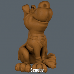 Scooby.gif STL-Datei Scooby (Easy print no support)・3D-Druck-Idee zum Herunterladen