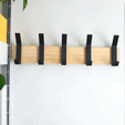 ezgif.com-video-to-gif.gif Archivo STL gratis Perchero moderno con ganchos impresos en 3d・Diseño por impresión en 3D para descargar