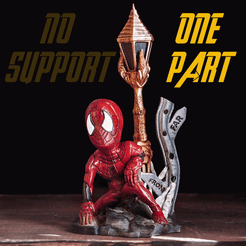 Gif.gif OBJ-Datei Spider-man Far From Home (Big Head, Little Butt)・Vorlage für 3D-Druck zum herunterladen, tolgaaxu