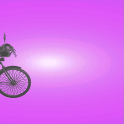 Гифка-с-Gifius.ru-3.gif Файл STL Beautiful girl on a bicycle with flowers・Модель для загрузки и печати в формате 3D