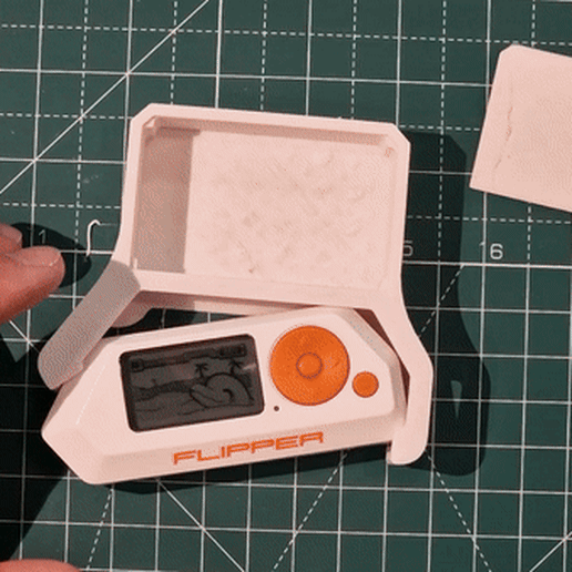 Flipper zero clip-on project box 3D model