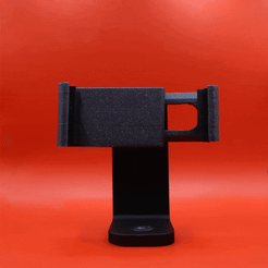 tripod_mount_rotate_compressed.gif Free STL file 3D printable cell phone tripod mount・Model to download and 3D print