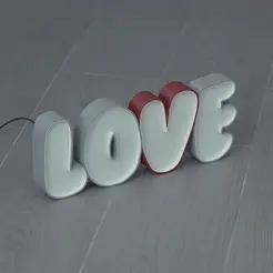 Love-Animado.gif Archivo STL gratis LED Marquee Love・Plan para descargar y imprimir en 3D