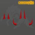 zbrush-movie3.gif POWER HORNS CHAINSAW MAN 3D MODEL STL FOR COSPLAY