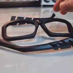 20210623_230433.gif Fichier OBJ Designers spec -eyewears-DESIGN 06 -DETACHABLE/EXCHANGE FRAME & WING -INTERCHANGEABLE - 3D PRINT・Objet imprimable en 3D à télécharger