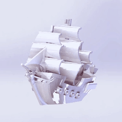 blackpearl3D2.gif STL-Datei Benchy Black Pearl ( Pirates of the Caribbean )・Vorlage für 3D-Druck zum herunterladen