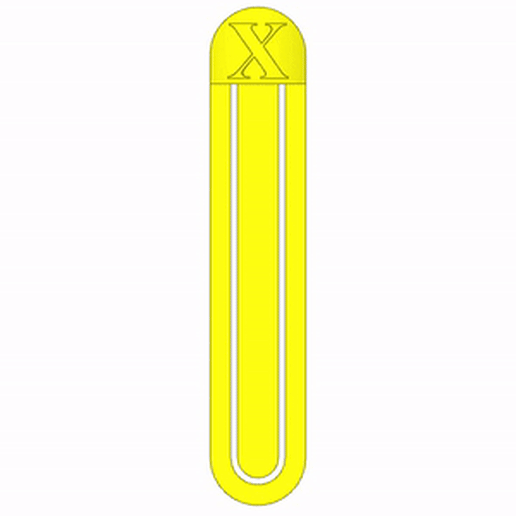 X-LETTER-GIF.gif STL file PERSONALIZED X-LETTER BOOKMARK・3D printer model to download, NASYADESIGN