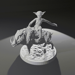 0001-0100-5.gif Descargar archivo STL Jinete de Jabalí Goblin 1 • Objeto imprimible en 3D, Totarin