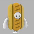 hotdog_AdobeExpress.gif Fichier STL Costume de Hotdog des Fall Guys・Modèle imprimable en 3D à télécharger