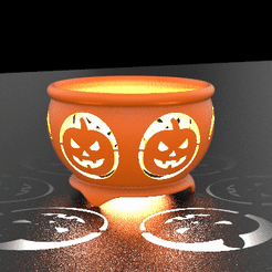 photophore-1.gif Descargar archivo STL Photophore Halloween - Portavelas de Halloween - Jack o lantern • Diseño para imprimir en 3D, arvylegris