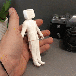 Sequence-01_1.gif STL-Datei TV MAN - skibidi toilet・Modell zum Herunterladen und 3D-Drucken
