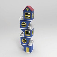 untitled.1943.gif Fichier STL maison de poupée maison de poupée TOWER・Plan à imprimer en 3D à télécharger