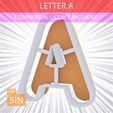 Letter_A~5in.gif Letter A Cookie Cutter 5in / 12.7cm