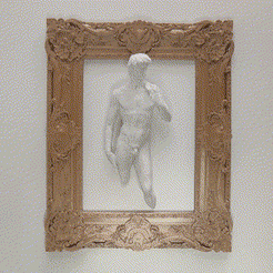 VID_20230205_132252_2_13141055.gif Free STL file 3D Picture Model Frame David・Model to download and 3D print