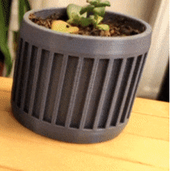 tek-1.gif Download STL file Rectangle Cactus Simple Pot • 3D printing object, onurcanbaytok