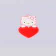Sin-título-1.gif Porte-clés coeur Hello Kitty