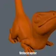 Velociraptor.gif STL-Datei Velociraptor (Einfacher Druck ohne Unterstützung)・3D-Drucker-Vorlage zum herunterladen