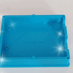 arduino-brim3d_azul.gif STL file Arduino Case ATMEGA328P brim3d・3D printer model to download