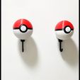 pokeball_hanger_AdobeExpress-2.gif Файл STL Вешалка для ключей с покеболами покемонов (Пикачу, Генгар)・Дизайн 3D принтера для загрузки
