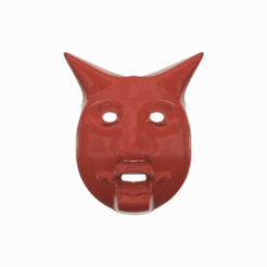 devil-mask-gif.gif STL-Datei Devil mask cosplay domination Skull for 3d-print and cnc herunterladen • Design für den 3D-Druck, Dzusto
