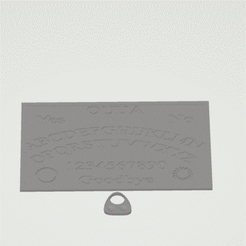 Mini-Ouija-Gif.gif Télécharger fichier STL Mini Ouija (5 pouces) • Objet imprimable en 3D, XiantenDesigns