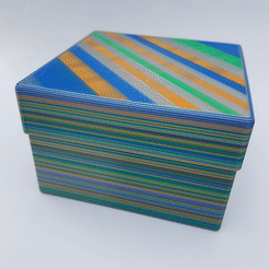 Box-100-x-100-x-65-Slideshow.gif Free STL file Square Box with Lid・3D printer model to download, abbymath
