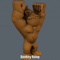 Donkey Kong.gif STL-Datei Donkey Kong (Einfacher Druck keine Unterstützung)・Design für 3D-Drucker zum herunterladen, Alsamen
