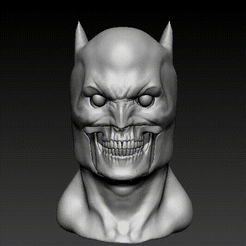 Video_1652742775.gif Archivo STL Batman Skull・Objeto imprimible en 3D para descargar, chazz1981