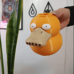 Sprayduck-gif.gif 3D file Sprayduck - Psyduck watering can - Pokemon・3D printer model to download