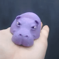 gif.gif Archivo STL Flexi Hipopótamo・Diseño de impresión en 3D para descargar, Finnick_XYZ