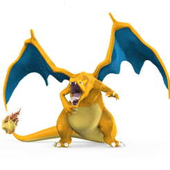low-gif-hd.gif Free 3D file Charizard - Original Card Form・3D print design to download