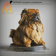 Pekingese-Dog-breed.gif Pekingese breed - sitting Pose - STL & VRML Color Format(shapeway compatible) !- Dog Breed/Canine Collection - Running  Pose - 3D PrintModel