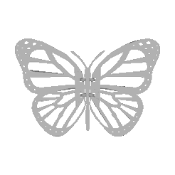 ImageToStl.com_a-poseable-monarch-butterfly.gif STL file Flappable Monarch Butterfly・3D print model to download