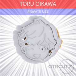 Toru_Oikawa~PRIVATE_USE_CULTS3D_OTACUTZ.gif 3D-Datei Toru Oikawa Keksausstecher / Haikyuu kostenlos・Design zum 3D-Drucken zum herunterladen