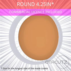 Round_4.25in.gif 3D file Round Cookie Cutter 4.25in / 107.95mm・3D print design to download