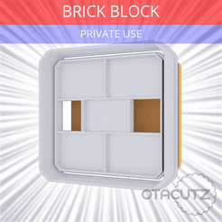 Brick_Block~PRIVATE_USE_CULTS3D_OTACUTZ.gif 3D-Datei Backstein-Block Ausstechform / SMB kostenlos・3D-Druck-Idee zum Herunterladen