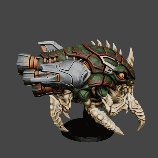 Organic Spaceship Scrapper Drone Miniature