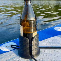 giphy.gif Fichier STL Porte-boisson pour bouteille/canette, Accessoires SUP, Paddleboarding, SUP beverage holder・Design imprimable en 3D à télécharger