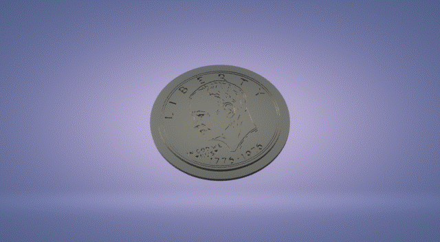 9.gif STL-Datei Wanddekorationsset Münzen von Amerika・3D-Druck-Idee zum Herunterladen, satis3d