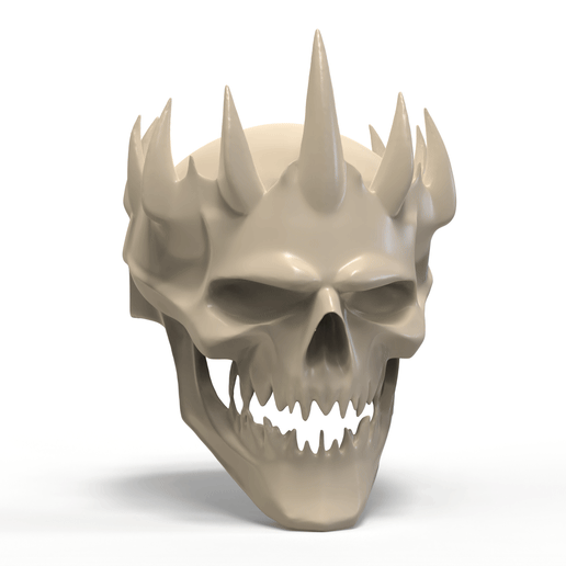 Demon War Skull Mask – Spiked Horror Helmet