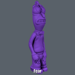Fear.gif STL file Fear (Easy print no support)・3D printer design to download