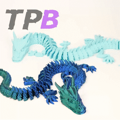 Water_Dragon_2_AdobeExpress.gif STL file Articulated Dragon - Print-in-Place・3D printer design to download