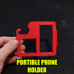 Foldable.gif Free STL file Portable Phone/iPad? Holder [Concept State But Printable]・3D print design to download, PattysLab