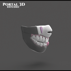 PORTAL 3D ESTUDIO c Fichier STL Masque sans visage・Modèle pour impression 3D à télécharger, Portal_3D_Estudio